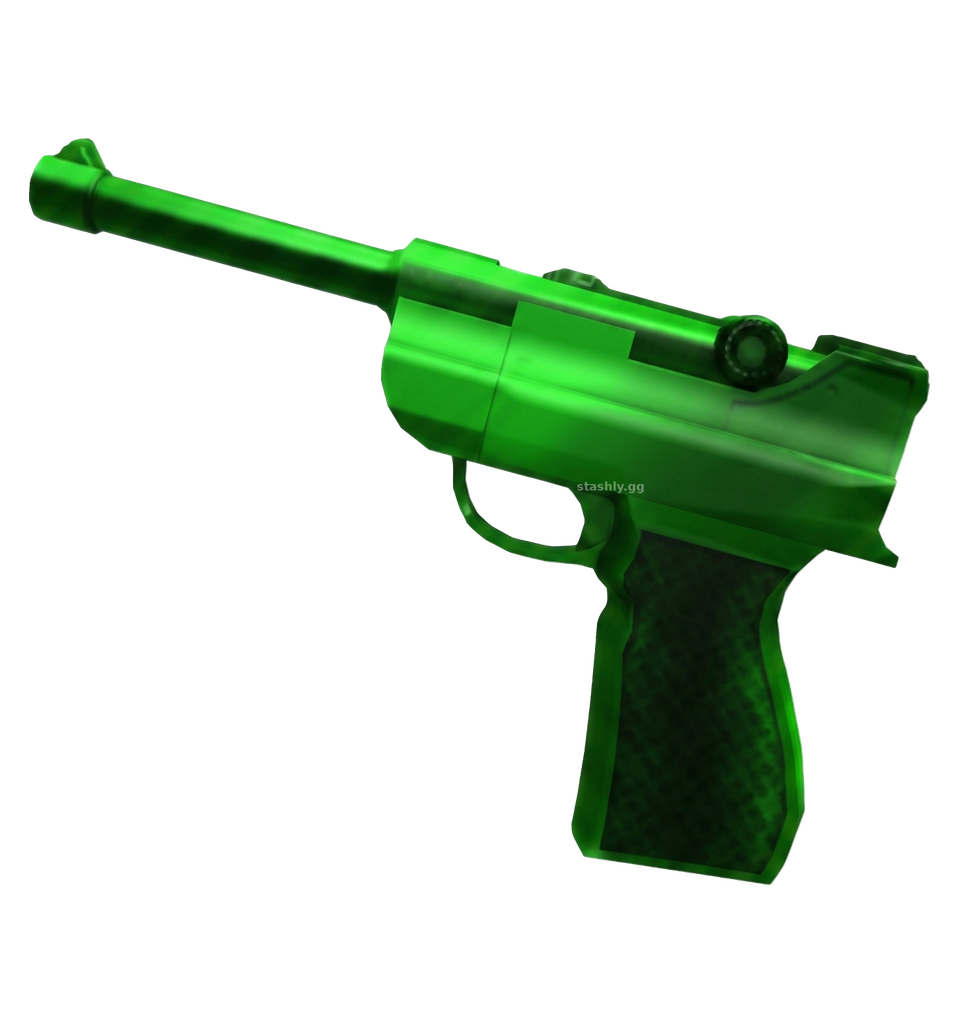 Green Luger Gun — Murder Mystery 2
