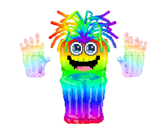 Rainbow Spaghetti Tualetti