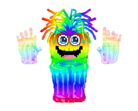 Rainbow Spaghetti Tualetti